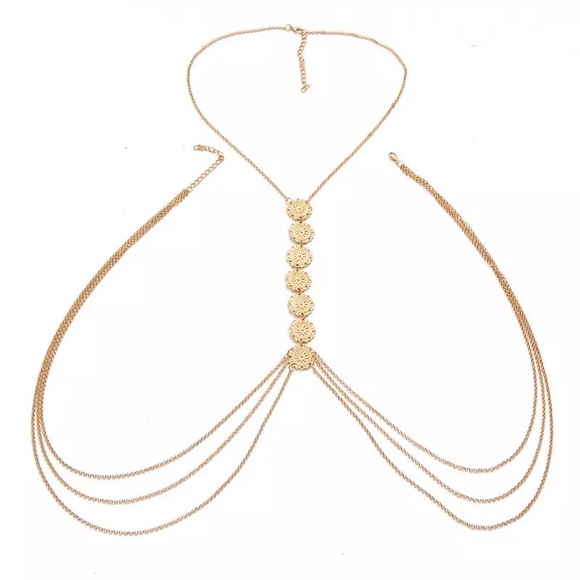 •Ava• Coin full body jewelry chain • gold silver - Picture 3 of 7